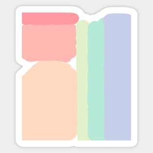 pastel backpack Sticker